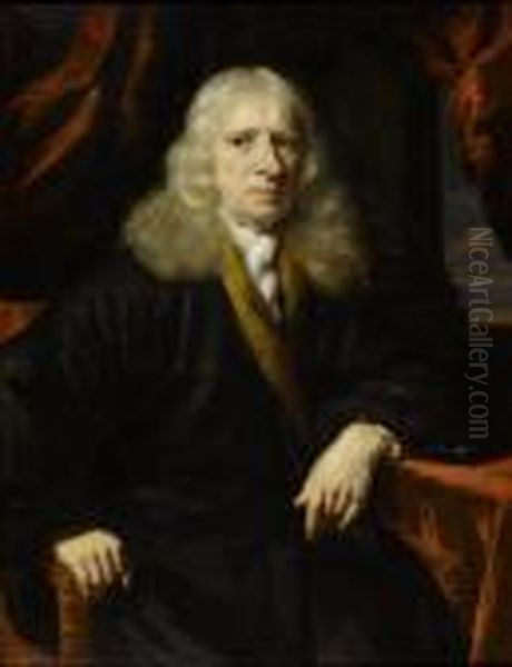 Portrait Of A Nobleman. Oil Painting by Nicolaes Maes