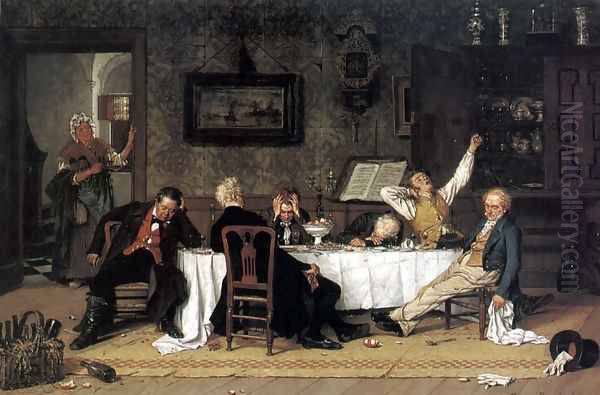 Not wisely but too well Oil Painting by Gerard Portielje