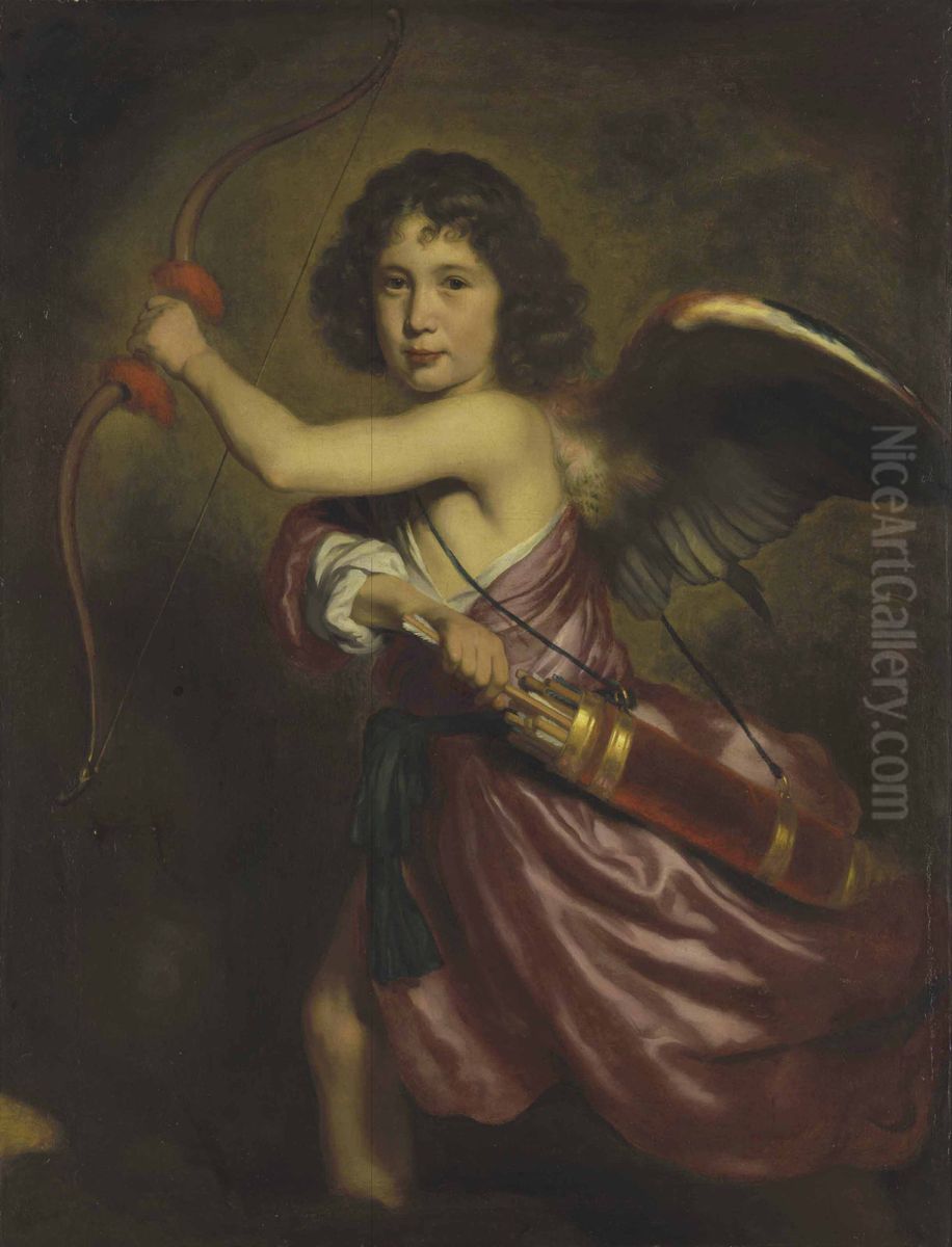 Portrait Of A Boy As Cupid Oil Painting by Nicolaes Maes