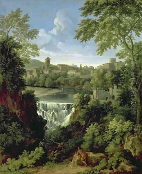 The Falls of Tivoli, c.1661-63 Oil Painting by Gaspard Dughet