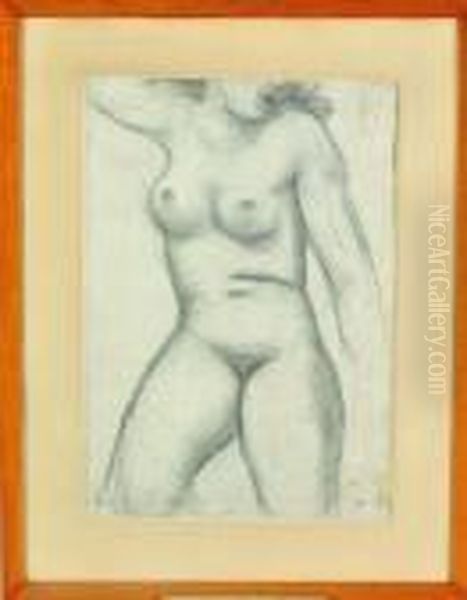 grand Nu Feminin Oil Painting by Aristide Maillol