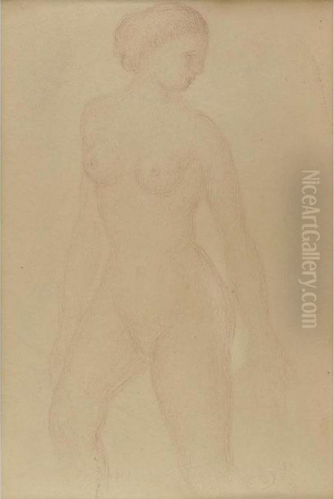 Property From The Estate Of Gloria Gurney
 

 
 
 

 
 Femme Nue Au Voile Oil Painting by Aristide Maillol