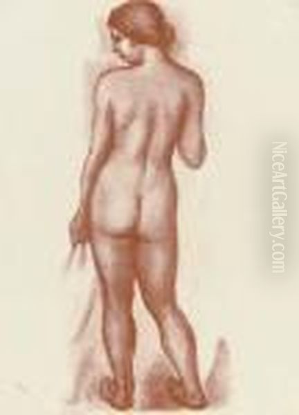 Untitled, From L'art D'aimer Oil Painting by Aristide Maillol