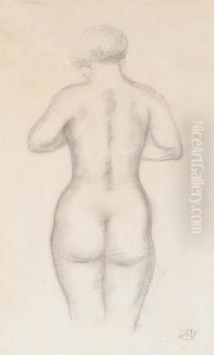 Nu De Dos Oil Painting by Aristide Maillol