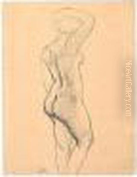 Femme De Profil Oil Painting by Aristide Maillol