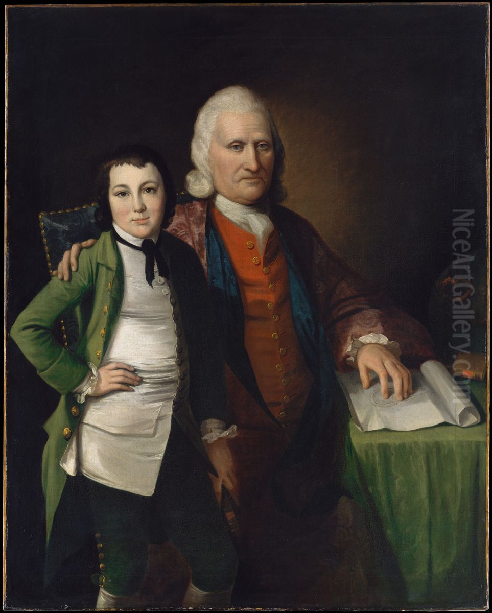 Cadwallader Colden and His Grandson Warren De Lancey Oil Painting by Matthew Pratt