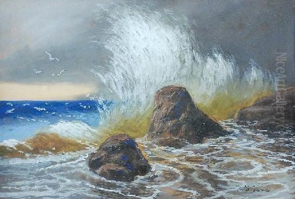 Wzburzone Morze Oil Painting by Soter Jaxa Malachowski