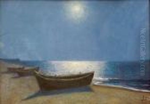 W Poswiacie Ksiezyca Oil Painting by Soter Jaxa Malachowski