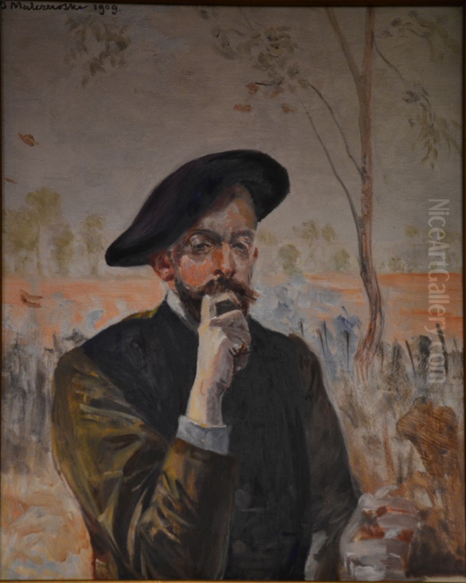 Autoportret Oil Painting by Jacek Malczewski