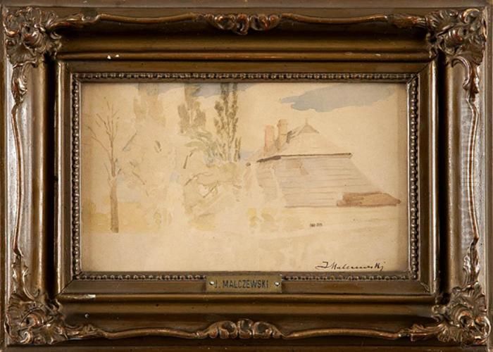 Dworek Oil Painting by Jacek Malczewski