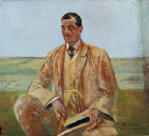 Portret Mezczyzny Oil Painting by Jacek Malczewski