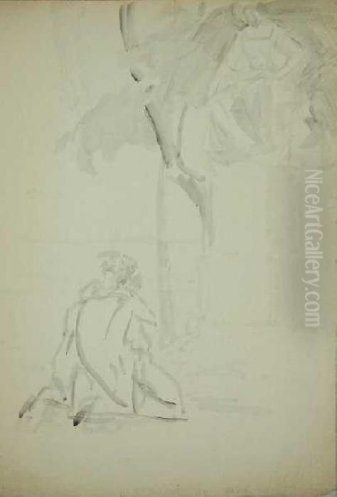 Modlitwa Wedrowcy Oil Painting by Jacek Malczewski