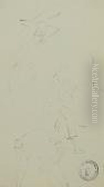 Szkice Postaci Meskiej Oil Painting by Jacek Malczewski