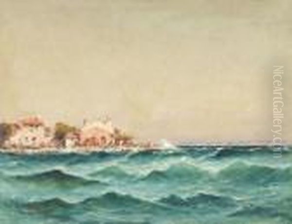 Les Martigues Oil Painting by Charles Malfroy