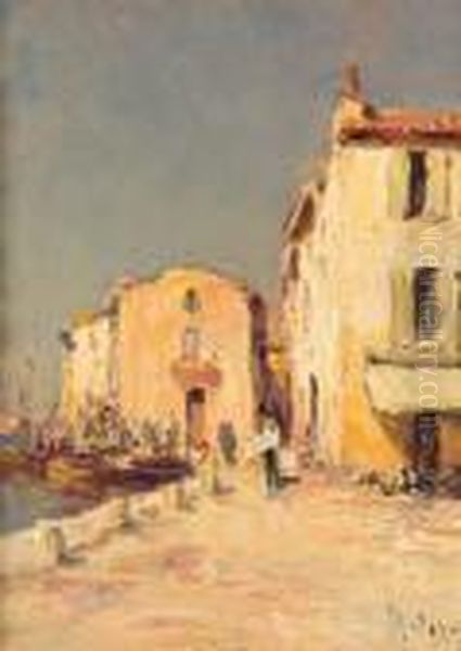 Les Martigues. Oil Painting by Charles Malfroy