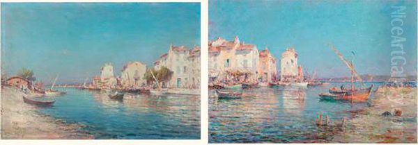  Vues De Martigue  Oil Painting by Henri Malfroy