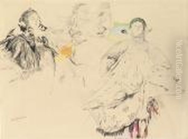 Study Of Peasant Women Oil Painting by Philippe Andreevitch Maliavine