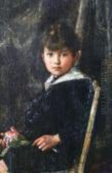 Il Marinaretto Oil Painting by Antonio Mancini