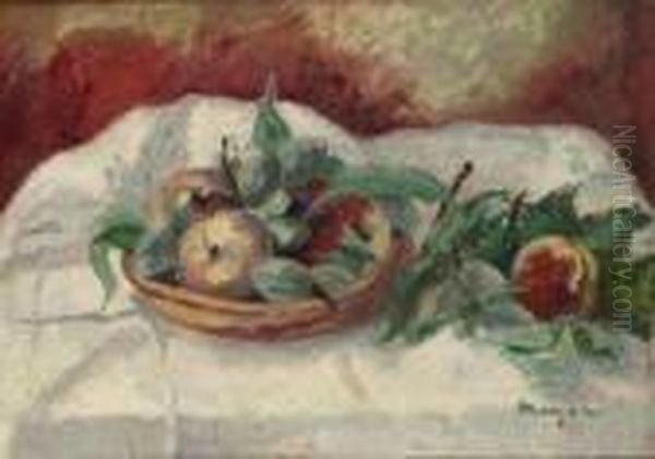 Nature Morte Au Compotier De Fruits Oil Painting by Henri Charles Manguin