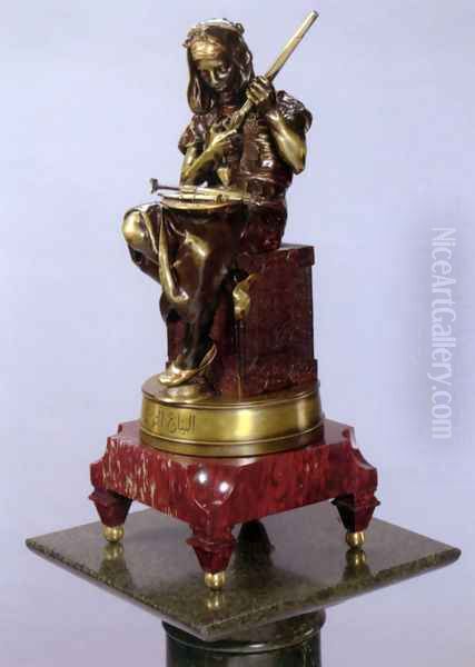 Marchand Tunisien Oil Painting by Emile Edmond Peynot