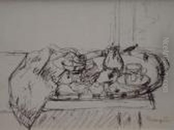 Sans Titre [nature Morte]. Oil Painting by Henri Charles Manguin