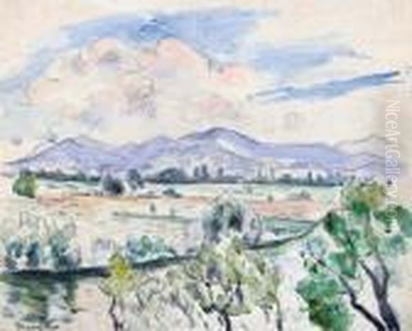 Landschaft In Der Provence. Oil Painting by Henri Charles Manguin