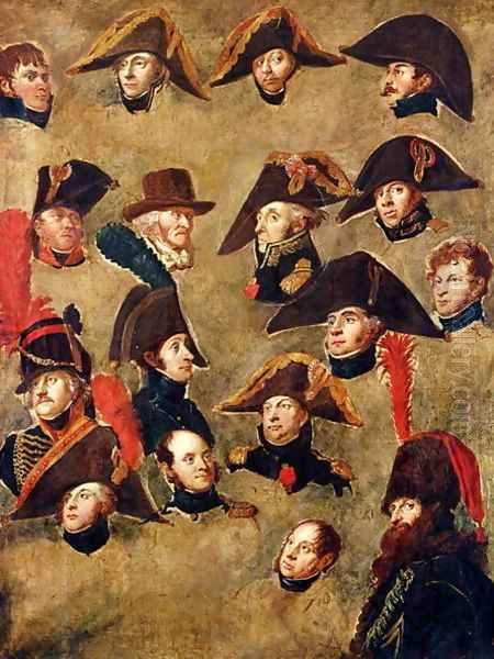 Generals of the Camp de Boulogne 2 Oil Painting by Gerard van der Puyl