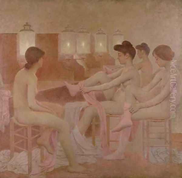 The Dancers, 1905-09 2 Oil Painting by Fernand Pelez