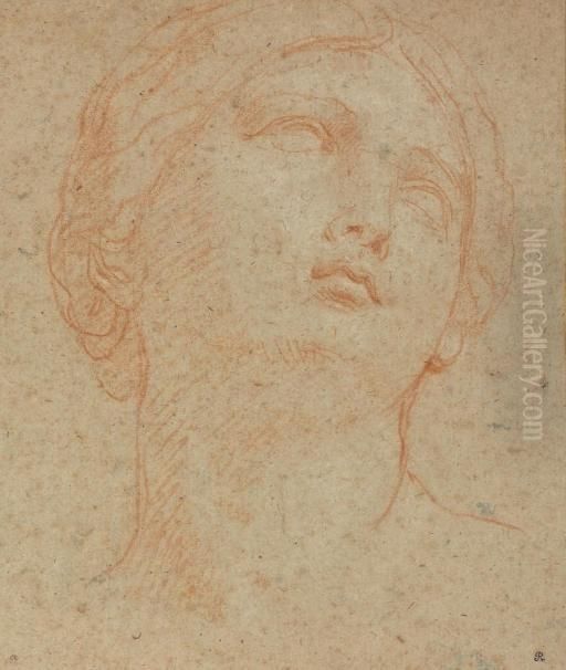 Study For One Of The Daughters Of Niobe Oil Painting by Carlo Maratta or Maratti
