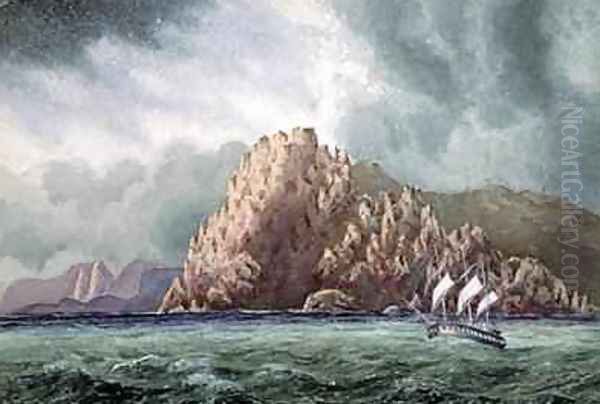 The Voyage of HMS Topaz to the Pacific 1865-69, Cape Horn Oil Painting by J. Linton Palmer