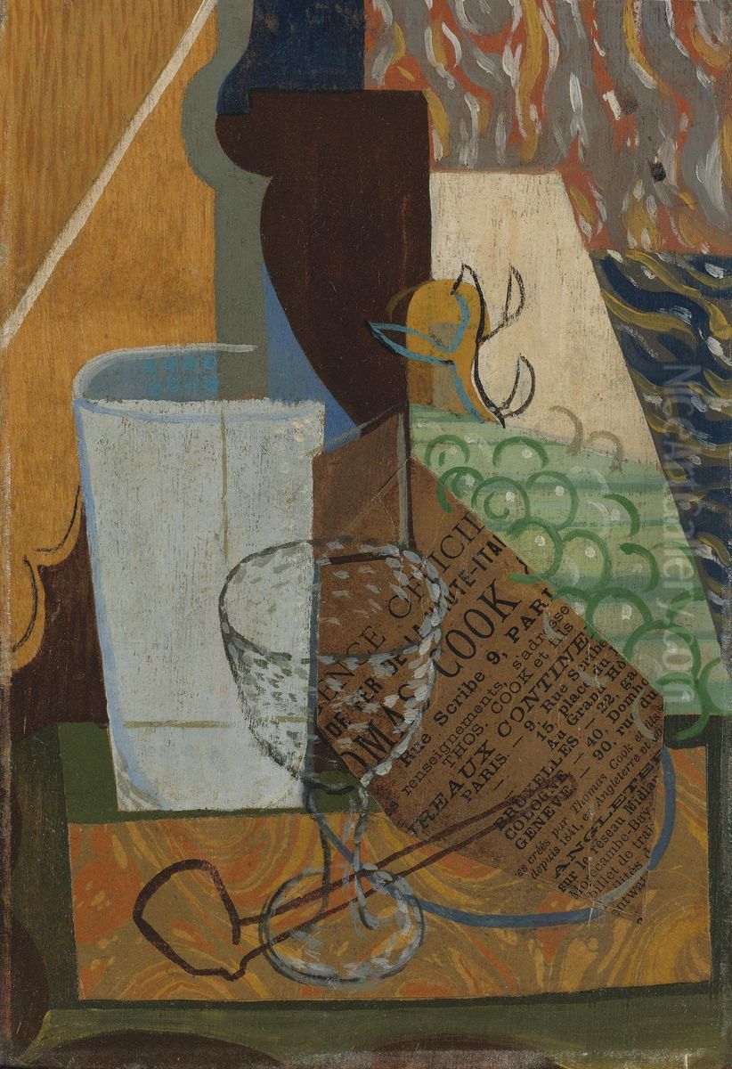 Nature Morte Oil Painting by Louis Marcoussis