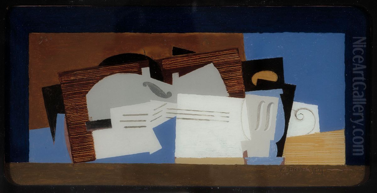 Composition Oil Painting by Louis Marcoussis