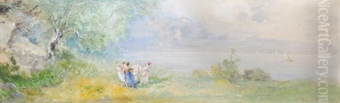 La Danza Oil Painting by Pompeo Mariani