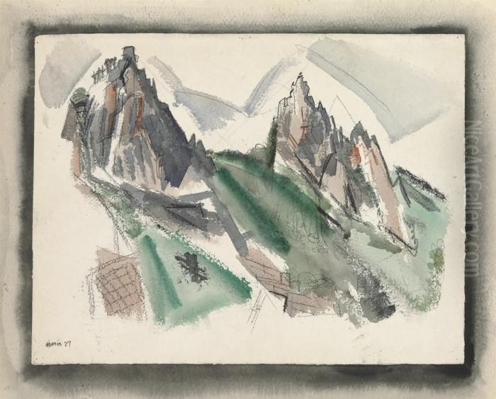 White Mountain Country, Summer No. 29, Dixville Notch No. 1 Oil Painting by John Marin