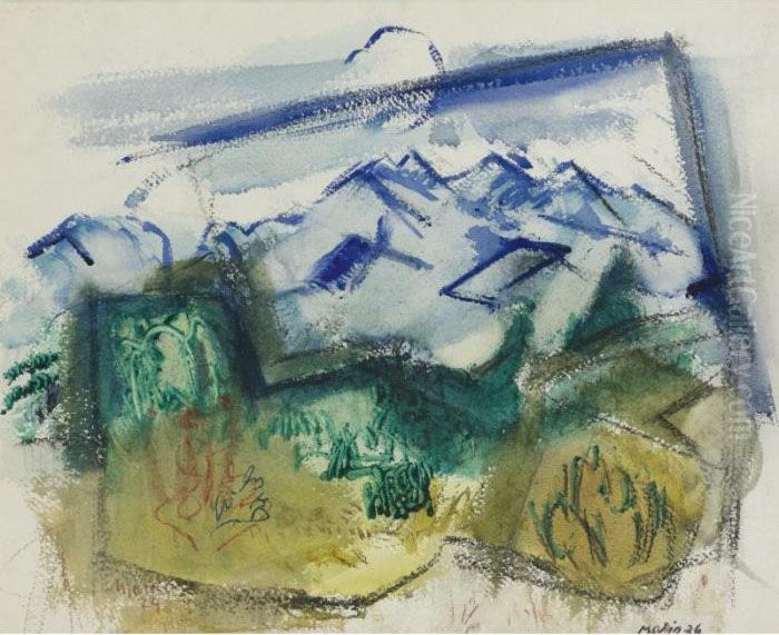 The White Mountains, N.h. Oil Painting by John Marin