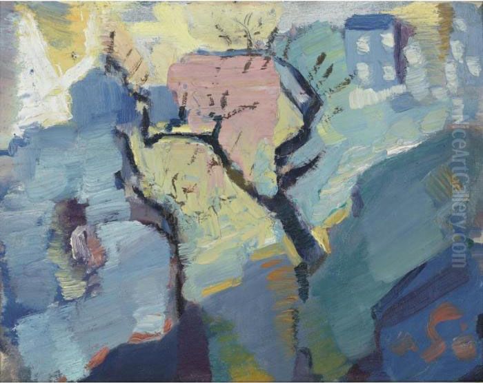 Weehawken Sequence Oil Painting by John Marin