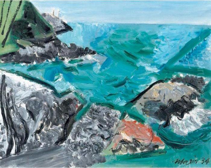 Off Cape Split, Maine I Oil Painting by John Marin