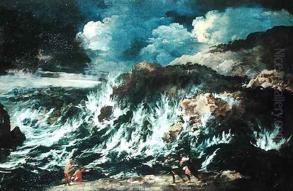The Storm, before 1700 Oil Painting by Antonio Francesco Peruzzini