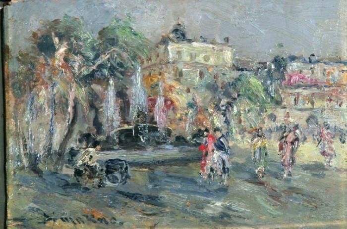 Villa Comunale Oil Painting by Francesco Marino Di