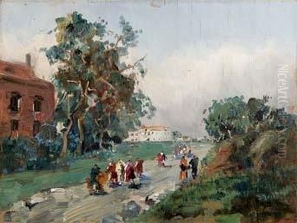 Paesaggio Oil Painting by Francesco Marino Di