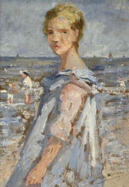'portrait Of Nora, 
Wife Of The Artist's Son Oil Painting by Jacob Henricus Maris