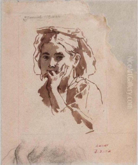 And Oil Painting by Jacob Henricus Maris