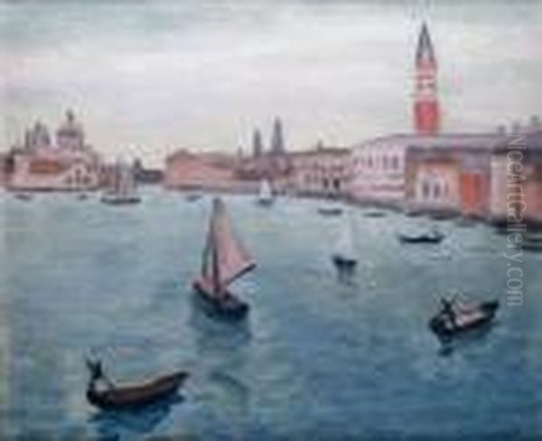 Venise, 
Le Campanile Et La Douane De Mer Oil Painting by Albert Marquet