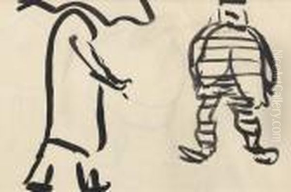 Deux Personnages Oil Painting by Albert Marquet