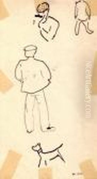 Scene De Rue, Collioure Oil Painting by Albert Marquet