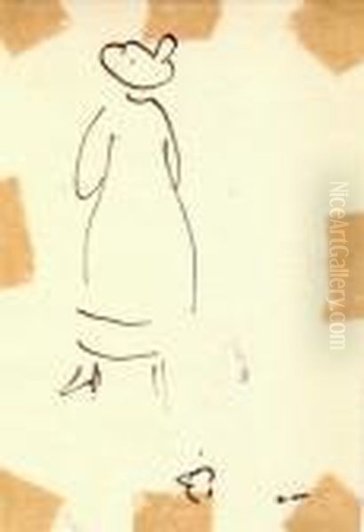 Elegante De Dos, Marseille Oil Painting by Albert Marquet