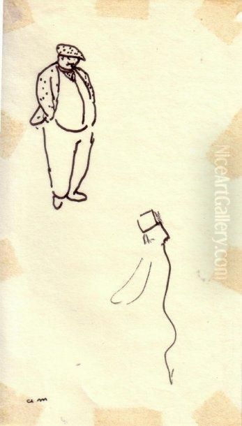 L'homme Au Beret, Marseille Oil Painting by Albert Marquet