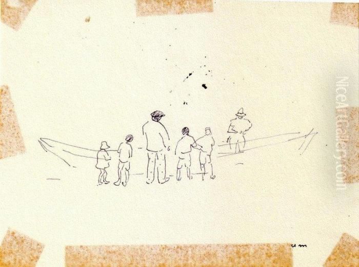 Badauds, Sete Oil Painting by Albert Marquet