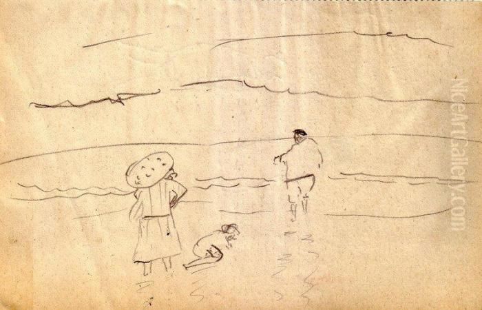 Plage, Hendaye Oil Painting by Albert Marquet