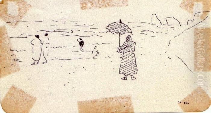 Plage, Hendaye Oil Painting by Albert Marquet